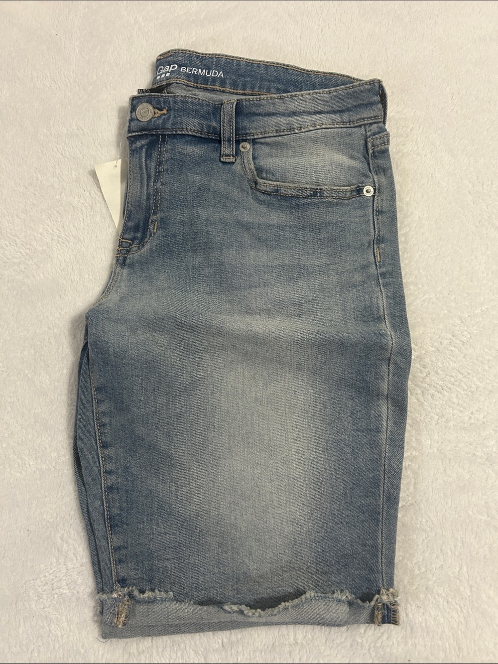 GAP Women's Light Blue Denim Bermuda Shorts